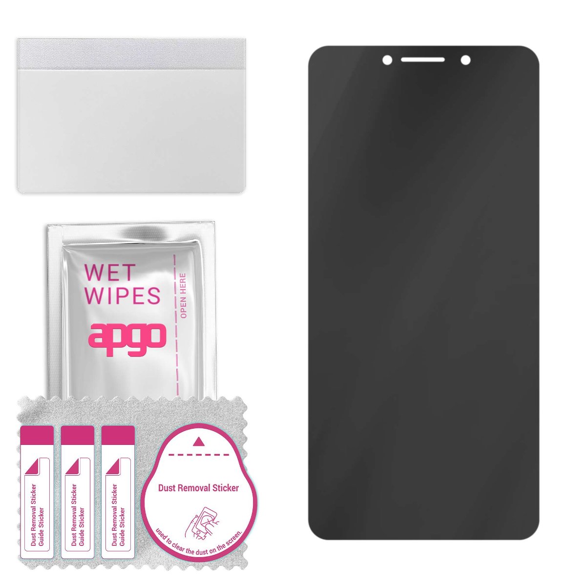 Filtr prywatyzujący Privacy 7H do Kruger&Matz Move 8 mini - apgo Flexible Glass niepękający