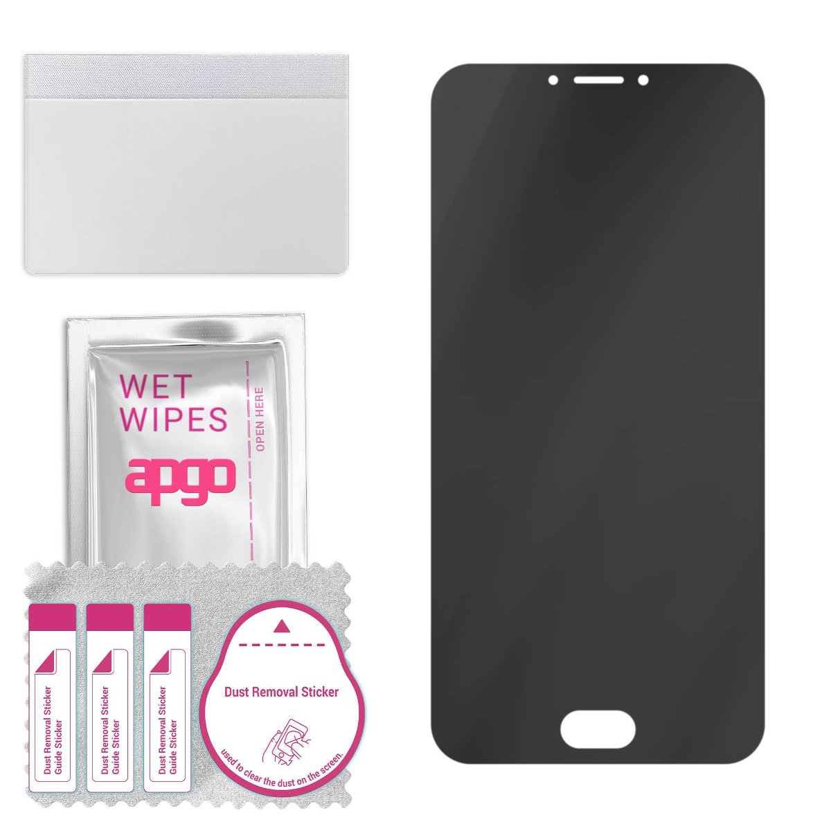 Filtr prywatyzujący Privacy 7H do Kruger&Matz Live 5 - apgo Flexible Glass niepękający