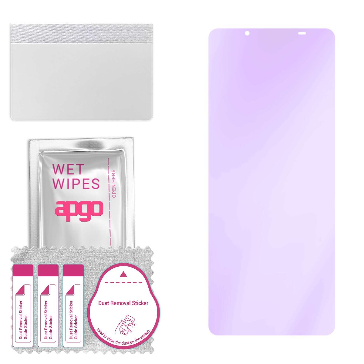 Szkło ochronne na ekran Hybrydowe 9H z filtrem ANTI-BLUE zamiennik hartowanego do Sony Xperia 10 III Lite - apgo hybrid ANTI-BLUE Flexible Hybrid...