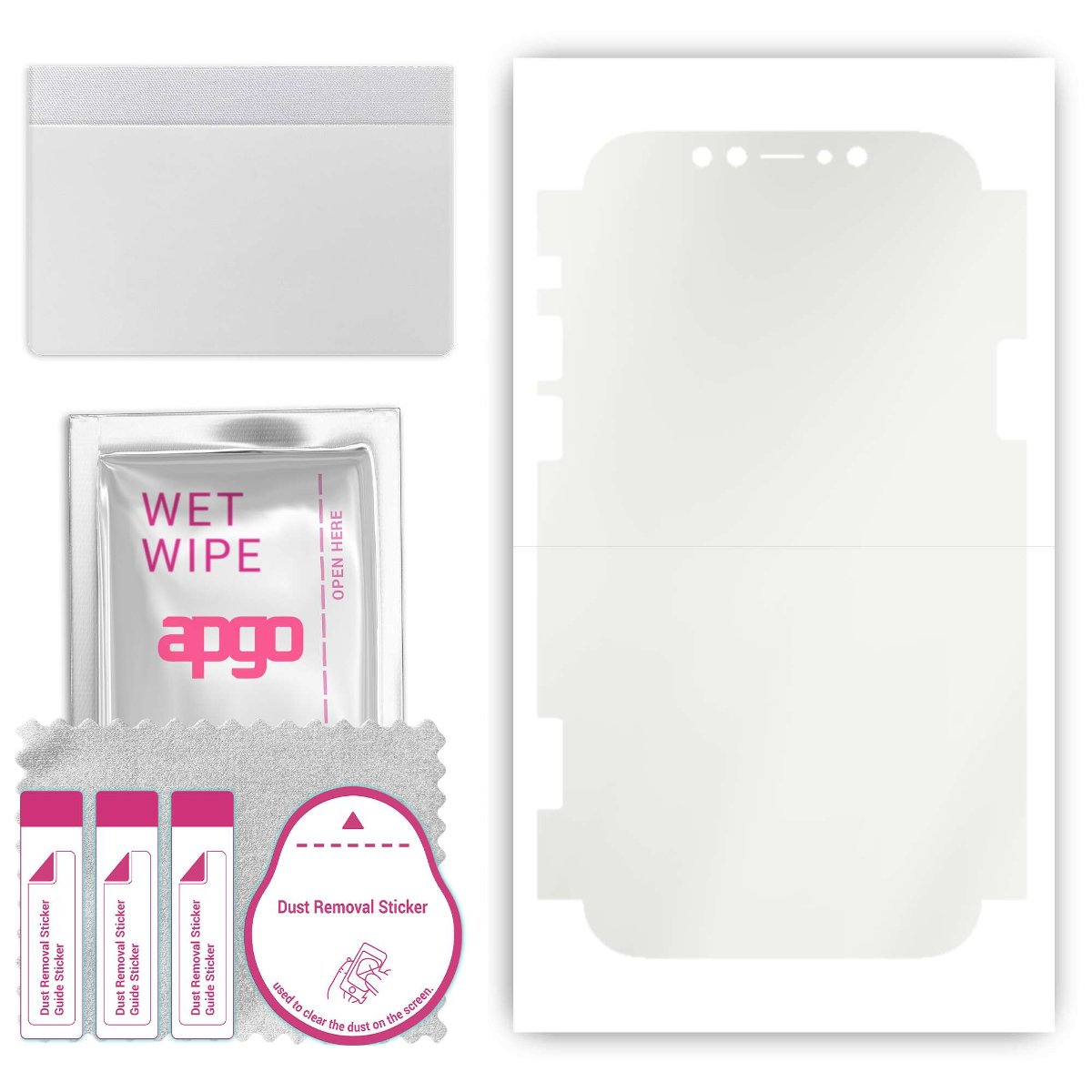 Folia ochronna hydrożelowa MATOWA na EKRAN+BOKI do Apple iPhone 12 - apgo Hydrogel Matte 5D Full Glue