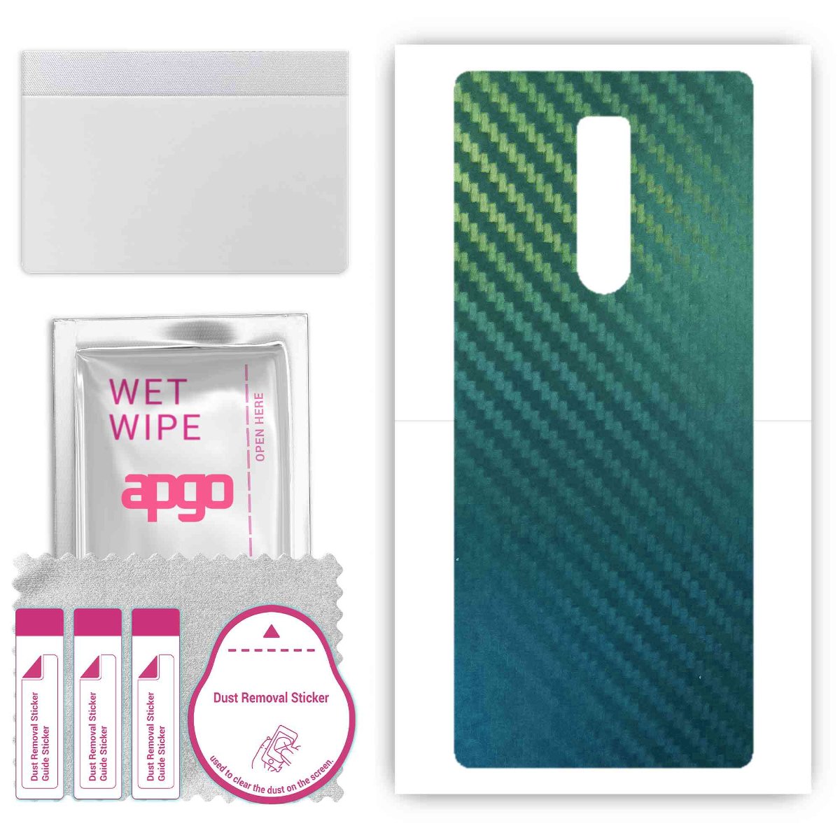 Folia naklejka skórka strukturalna na TYŁ do Sony Xperia 1 -  Carbon Kameleon CAKA1 - apgo SKINS