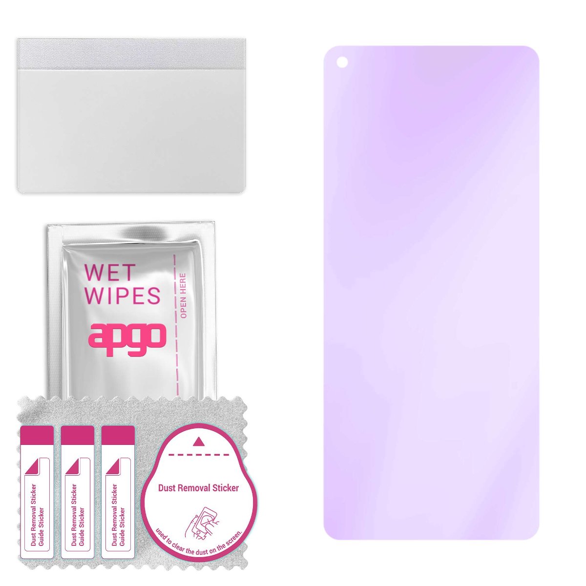Szkło ochronne na ekran Hybrydowe 9H z filtrem ANTI-BLUE zamiennik hartowanego do Oppo A54 5G OPG02 - apgo hybrid ANTI-BLUE Flexible Hybrid Glass...
