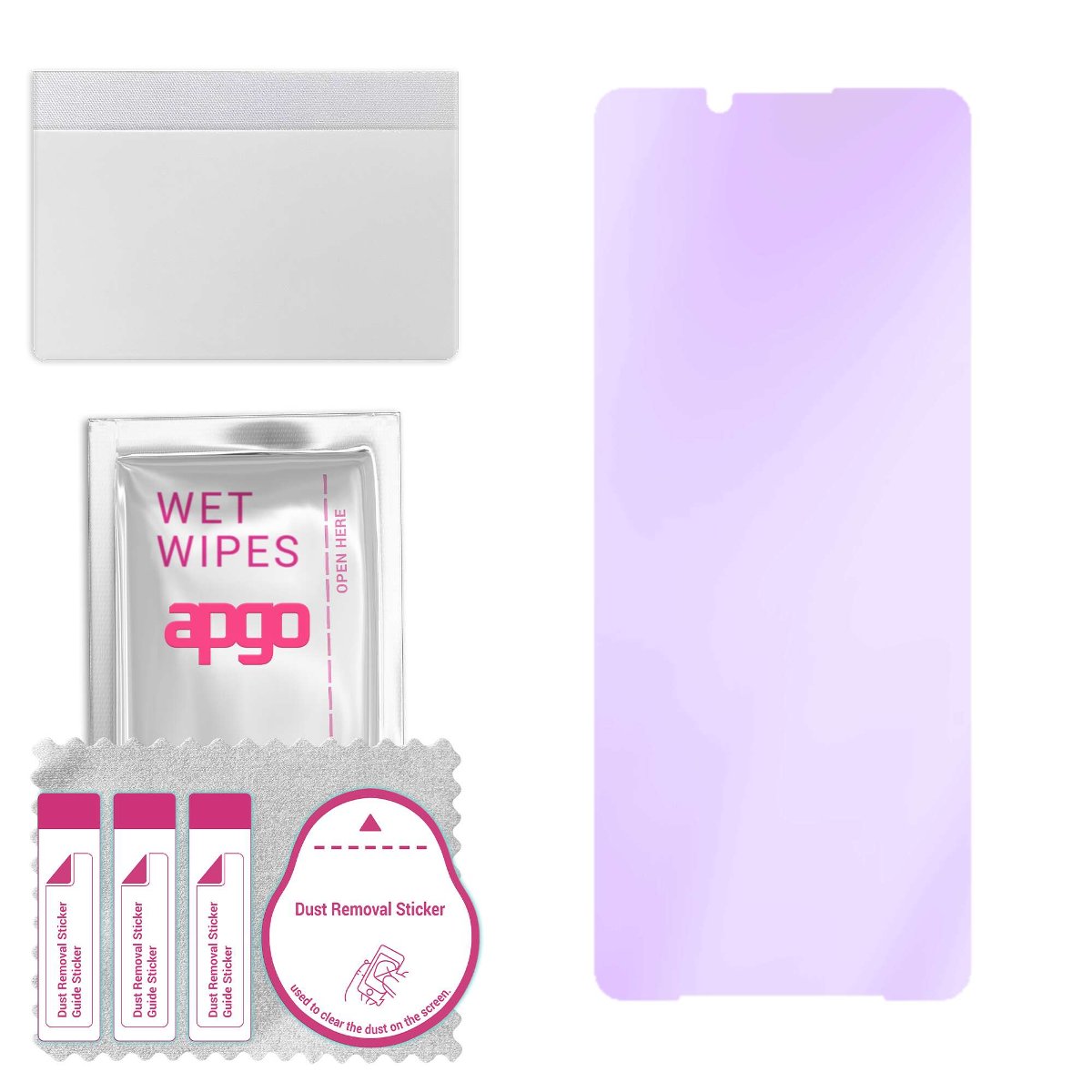 Szkło ochronne na ekran Hybrydowe 9H z filtrem ANTI-BLUE zamiennik hartowanego do Sony Xperia 5 III - apgo hybrid ANTI-BLUE Flexible Hybrid Glass...