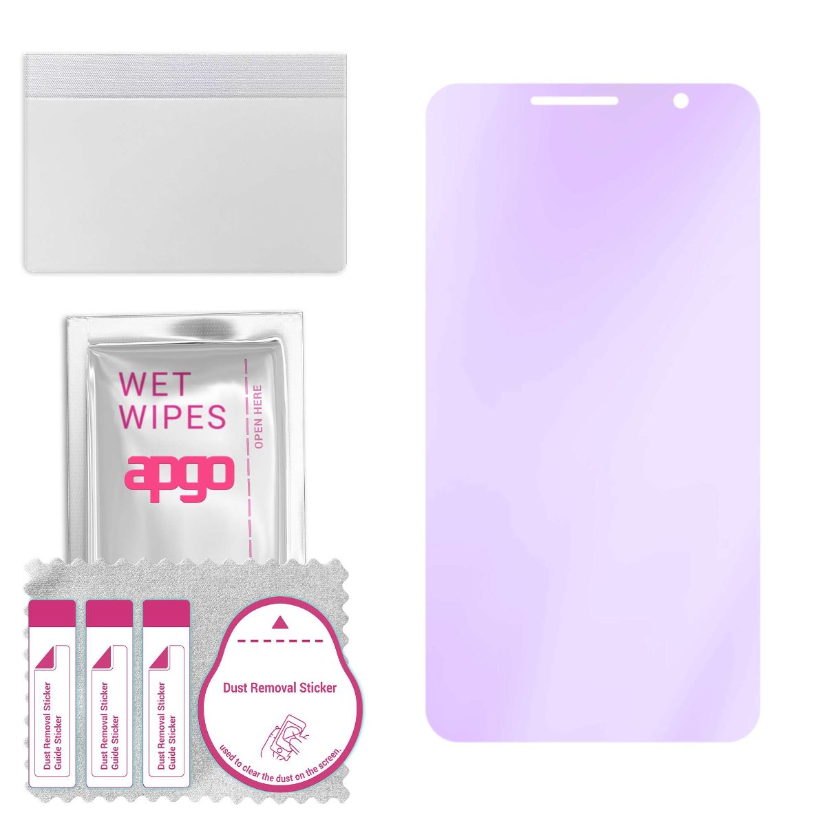 Szkło ochronne na ekran Hybrydowe 9H z filtrem ANTI-BLUE zamiennik hartowanego do Doogee S35 - apgo hybrid ANTI-BLUE Flexible Hybrid Glass nie...
