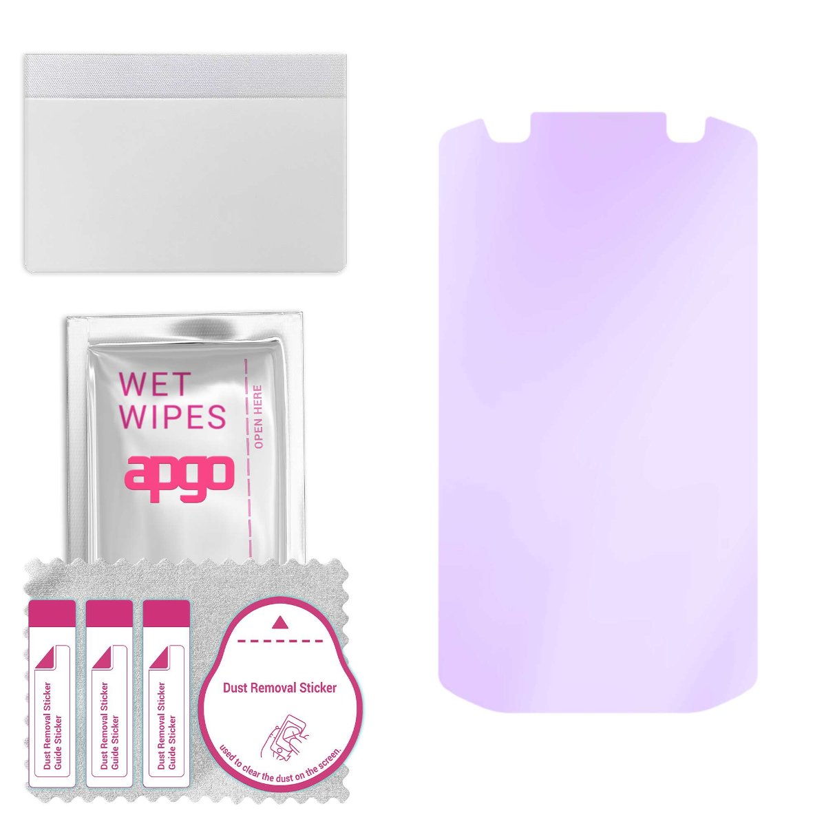 Szkło ochronne na ekran Hybrydowe 9H z filtrem ANTI-BLUE zamiennik hartowanego do Zebra TC75 - apgo hybrid ANTI-BLUE Flexible Hybrid Glass nie...