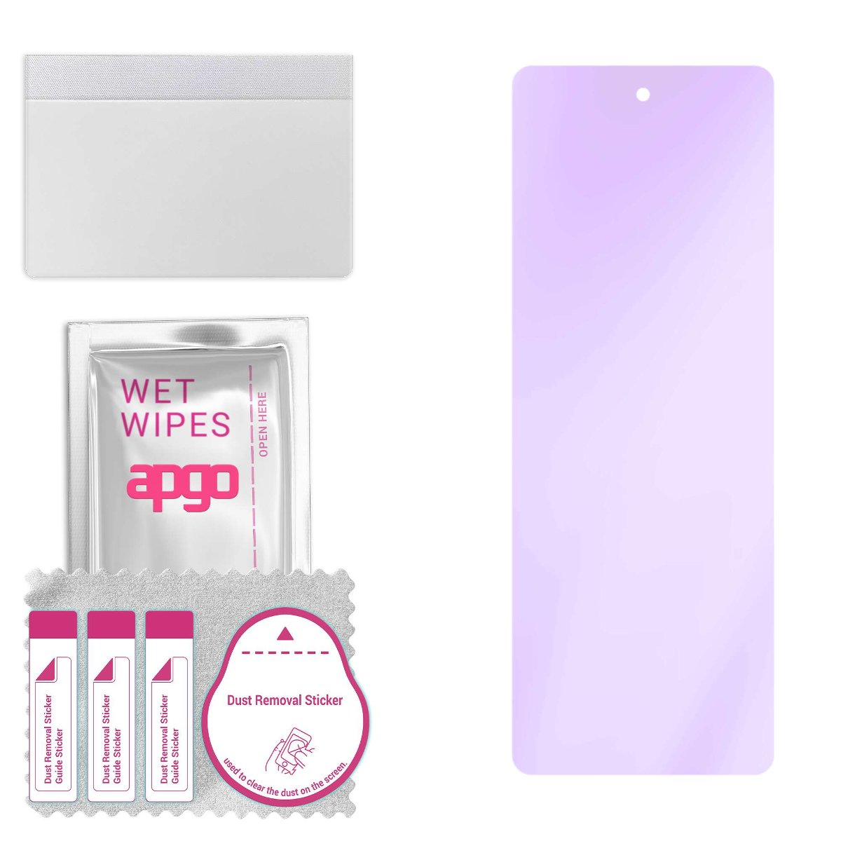 Szkło ochronne na ekran Hybrydowe 9H z filtrem ANTI-BLUE zamiennik hartowanego do Samsung W21 5G - apgo hybrid ANTI-BLUE Flexible Hybrid Glass nie...