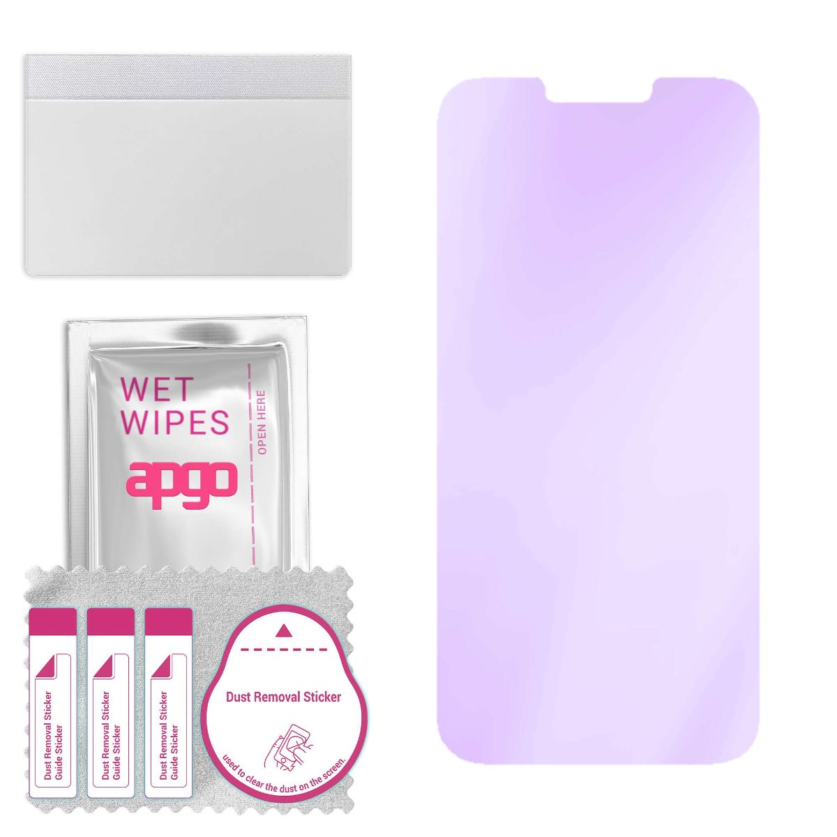 Szkło ochronne na ekran Hybrydowe 9H z filtrem ANTI-BLUE zamiennik hartowanego do Apple iPhone 13 Pro Max - apgo hybrid ANTI-BLUE Flexible Hybrid...