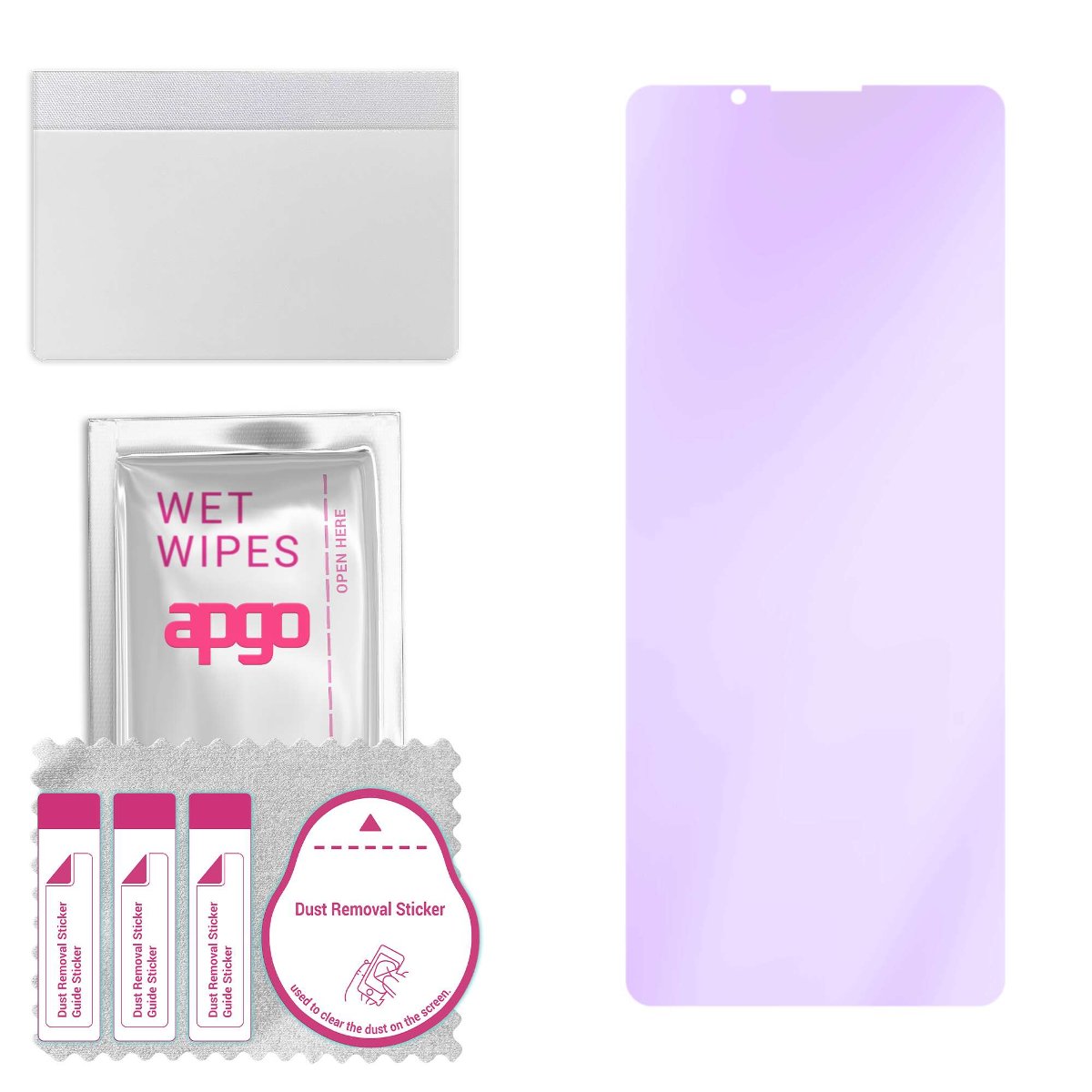 Szkło ochronne na ekran Hybrydowe 9H z filtrem ANTI-BLUE zamiennik hartowanego do Sony Xperia PRO-I - apgo hybrid ANTI-BLUE Flexible Hybrid Glass...