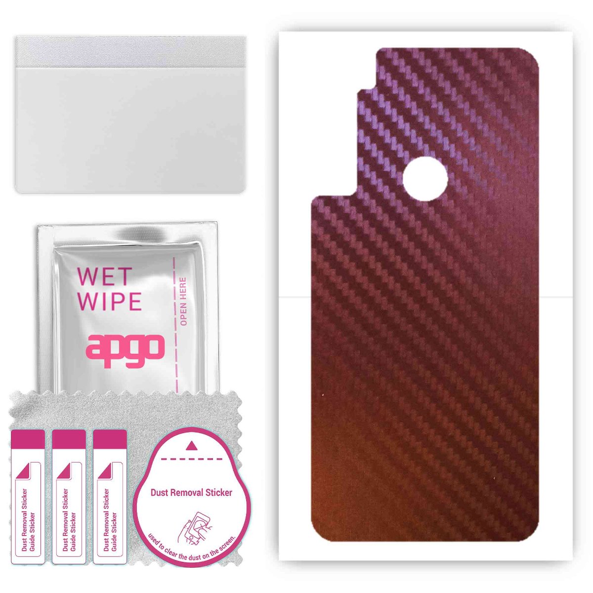 Folia naklejka skórka strukturalna na TYŁ do Motorola One Fusion+ -  Carbon Kameleon CAKA5 - apgo SKINS