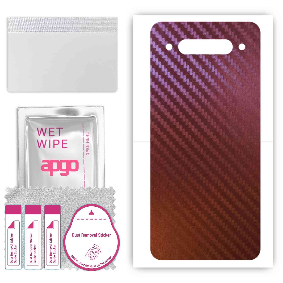 Folia naklejka skórka strukturalna na TYŁ do ZTE nubia Z20 -  Carbon Kameleon CAKA5 - apgo SKINS