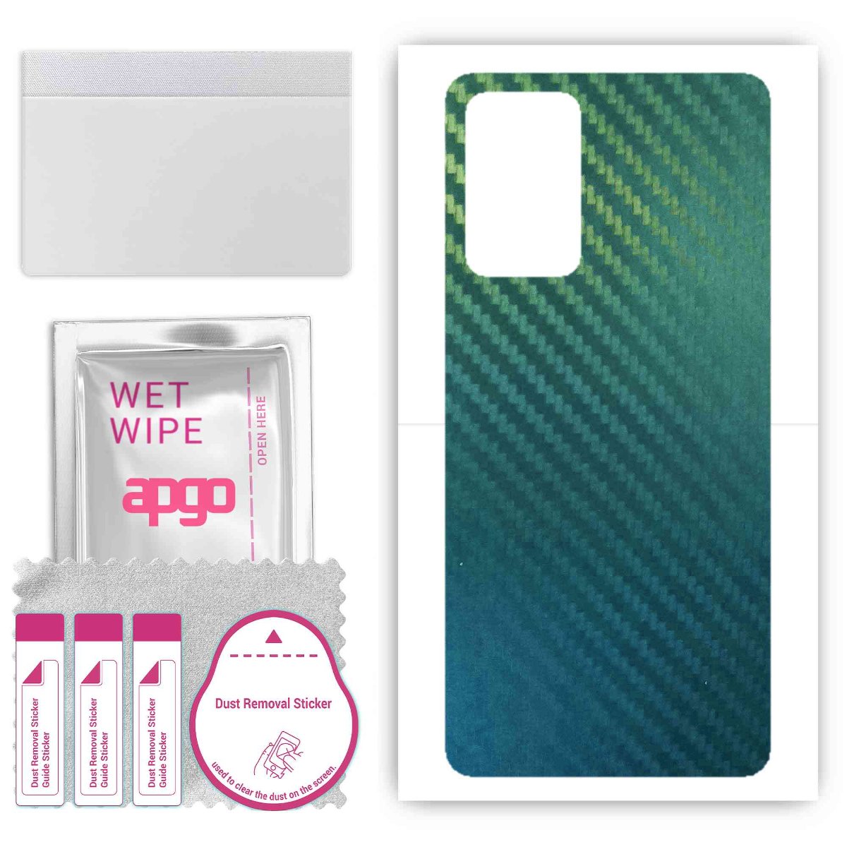 Folia naklejka skórka strukturalna na TYŁ do Samsung Galaxy A72 5G -  Carbon Kameleon CAKA1 - apgo SKINS
