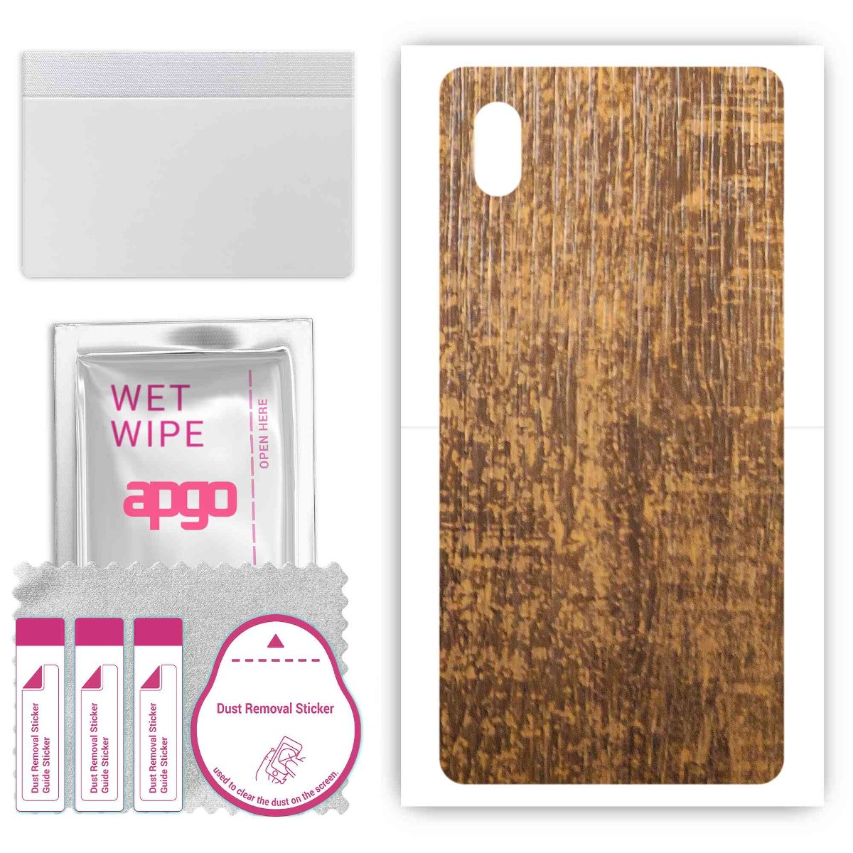 Folia naklejka skórka strukturalna na TYŁ do Sony Xperia ACE III -  Drewno Dąb Stary - apgo SKINS