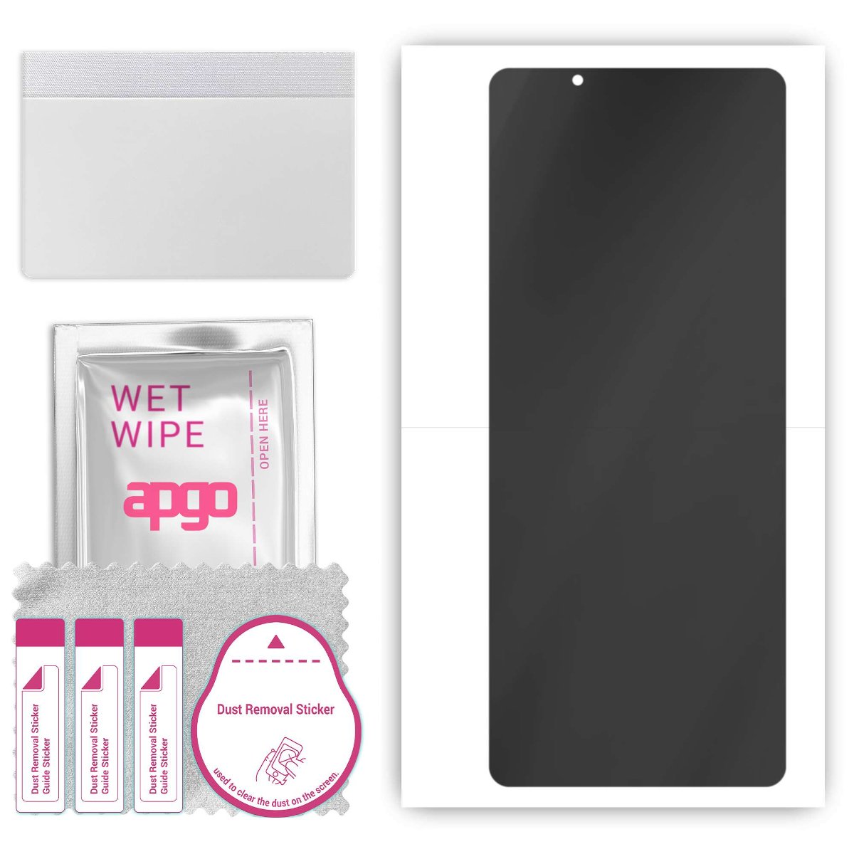 Folia ochronna hydrożelowa PRYWATYZUJĄCA na ekran do Sony Xperia 10 IV SO-51C -  na cały ekran apgo Hydrogel Privacy 5D Full Glue