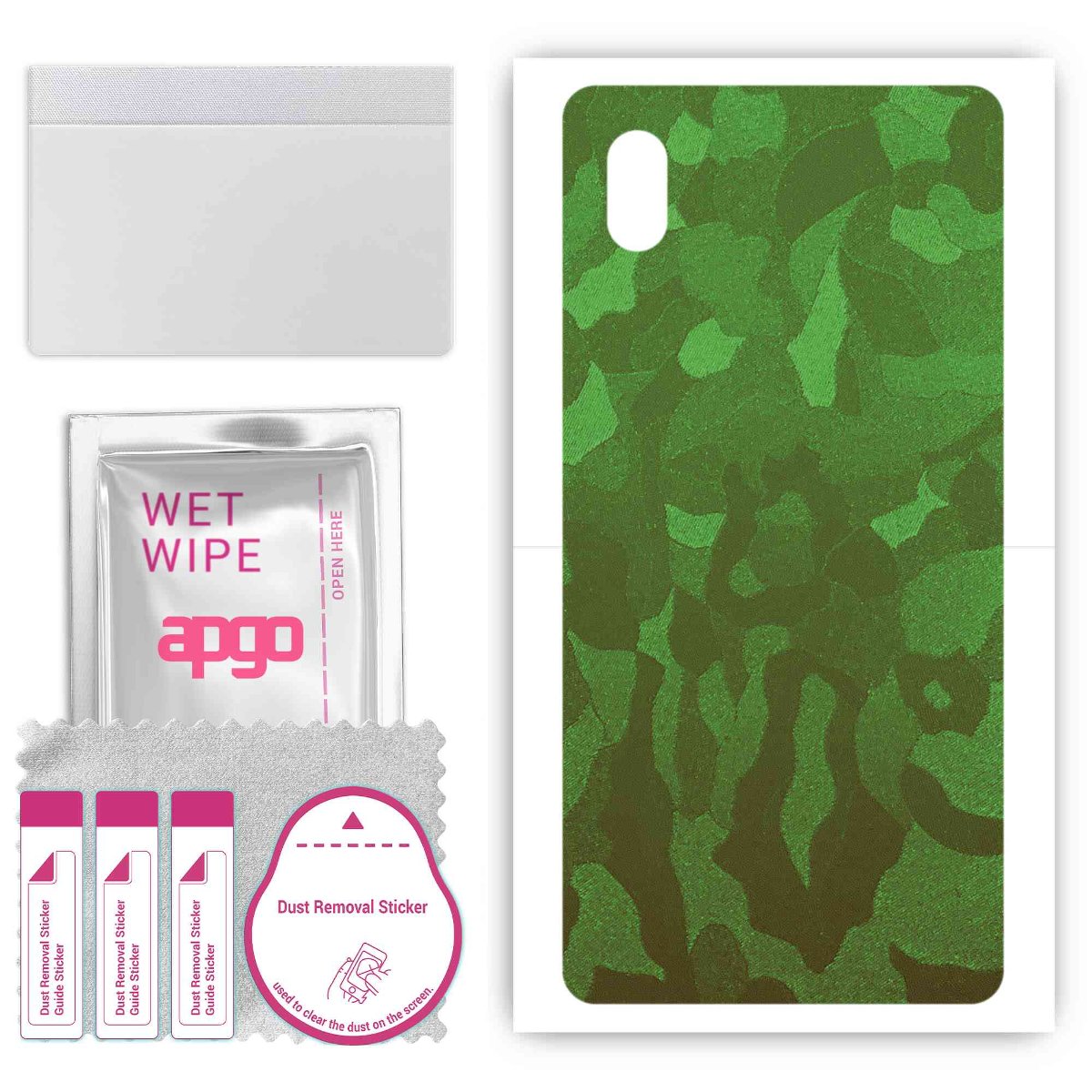 Folia naklejka skórka strukturalna na TYŁ do Sony Xperia ACE III SOG08 -  Moro | Camo Zielony - apgo SKINS