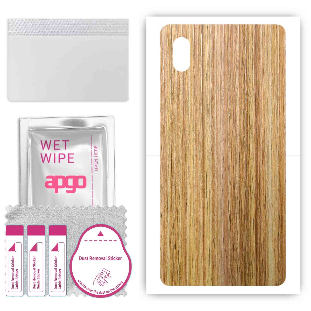 Folia naklejka skórka strukturalna na TYŁ do Sony Xperia ACE III SOG08 -  Drewno Dąb Miodowy - apgo SKINS