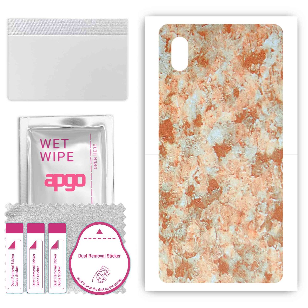 Folia naklejka skórka strukturalna na TYŁ do Sony Xperia ACE III SOG08 -  Kamień Piaskowiec - apgo SKINS