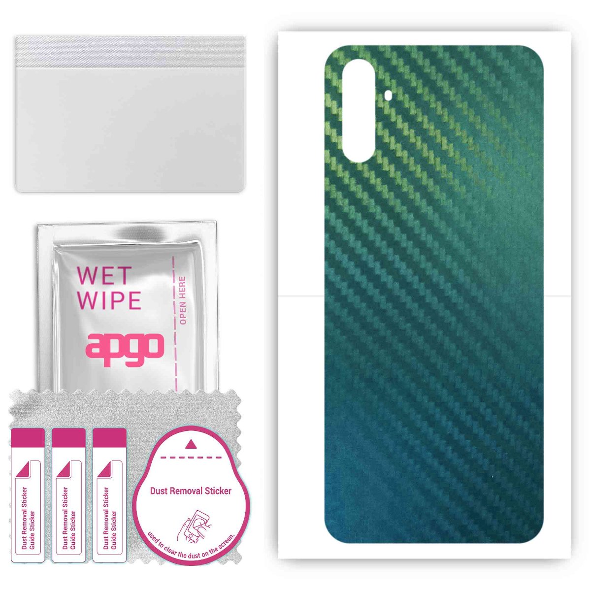 Folia naklejka skórka strukturalna na TYŁ do Realme C3i -  Carbon Kameleon CAKA1 - apgo SKINS