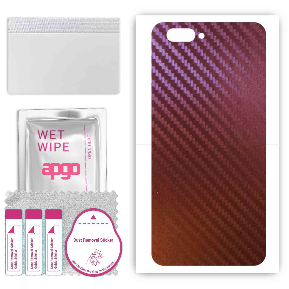 Folia naklejka skórka strukturalna na TYŁ do Doogee Y7 Plus -  Carbon Kameleon CAKA5 - apgo SKINS