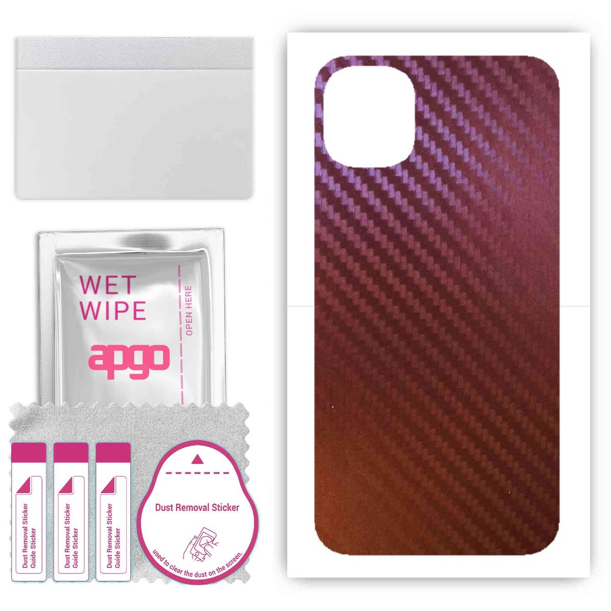 Folia naklejka skórka strukturalna na TYŁ do Apple iPhone 11 -  Carbon Kameleon CAKA5 - apgo SKINS