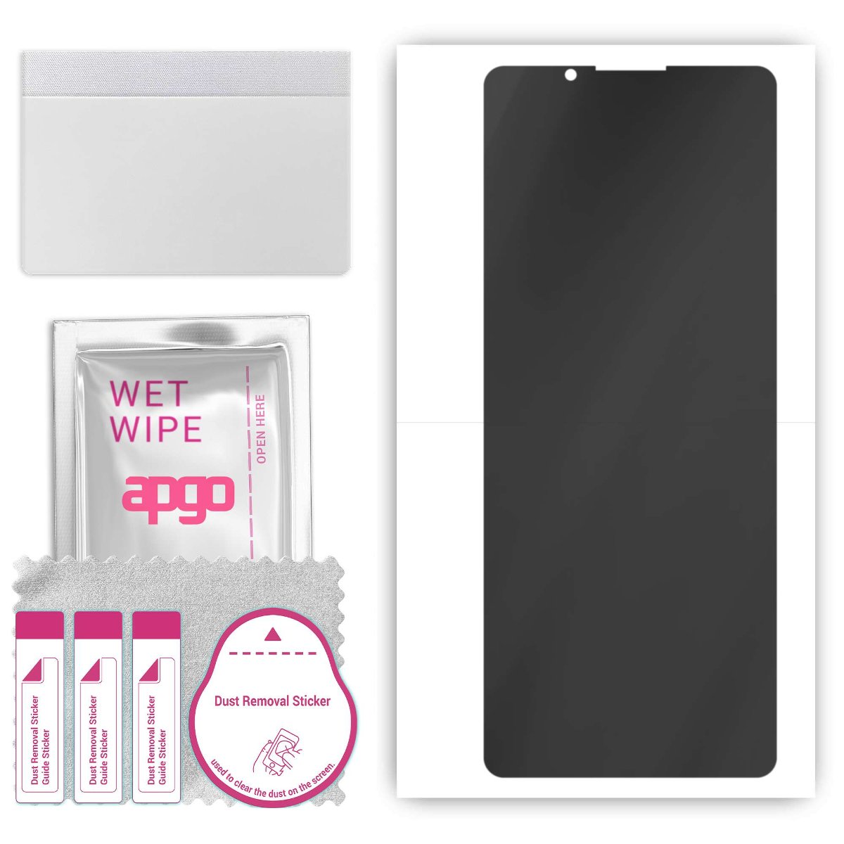 Folia ochronna hydrożelowa PRYWATYZUJĄCA na ekran do Sony Xperia PRO-I -  na cały ekran apgo Hydrogel Privacy 5D Full Glue