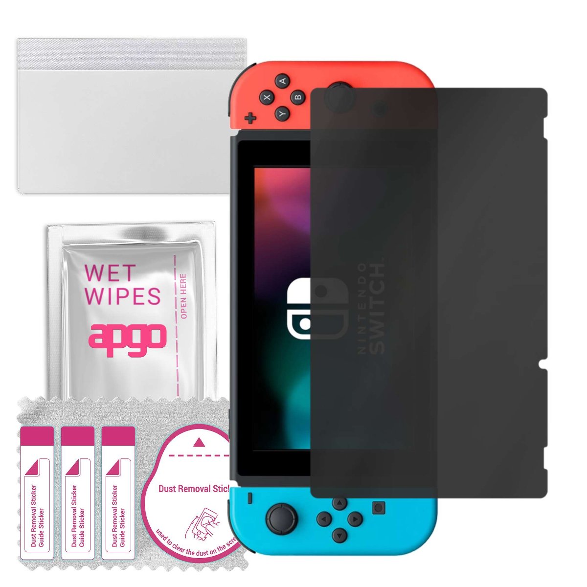 Filtr prywatyzujący Privacy 7H do Nintendo Switch - apgo Flexible Glass niepękający