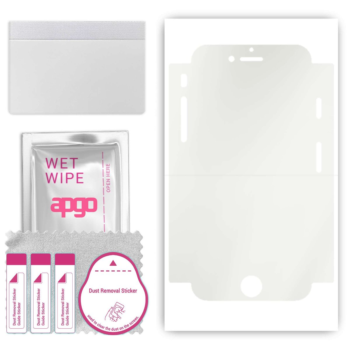 Folia ochronna hydrożelowa MATOWA na EKRAN+BOKI do Apple iPhone 6 - apgo Hydrogel Matte 5D Full Glue