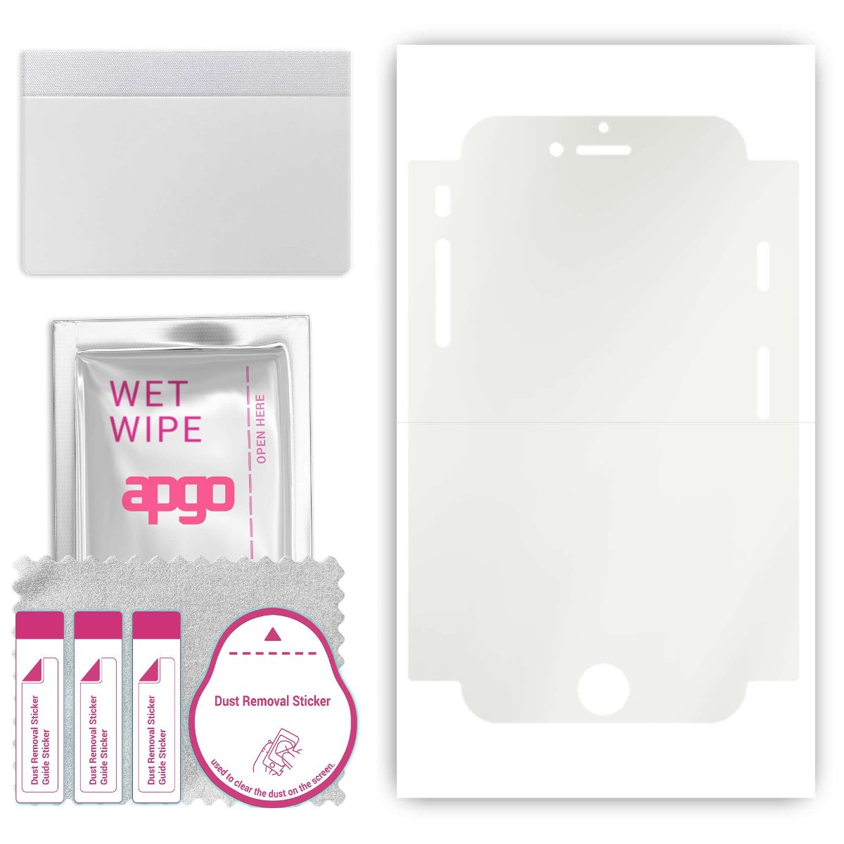 Folia ochronna hydrożelowa MATOWA na EKRAN+BOKI do Apple iPhone SE (2020) - apgo Hydrogel Matte 5D Full Glue