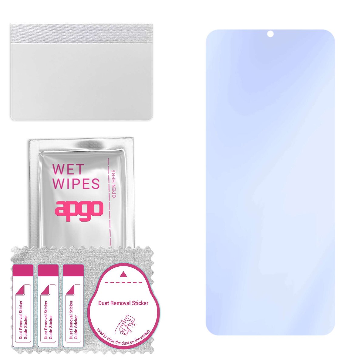 Szkło ochronne na ekran Hybrydowe 9H zamiennik hartowanego do Tecno Spark Power 2 - apgo PRO Flexible Hybrid Glass nie pękające