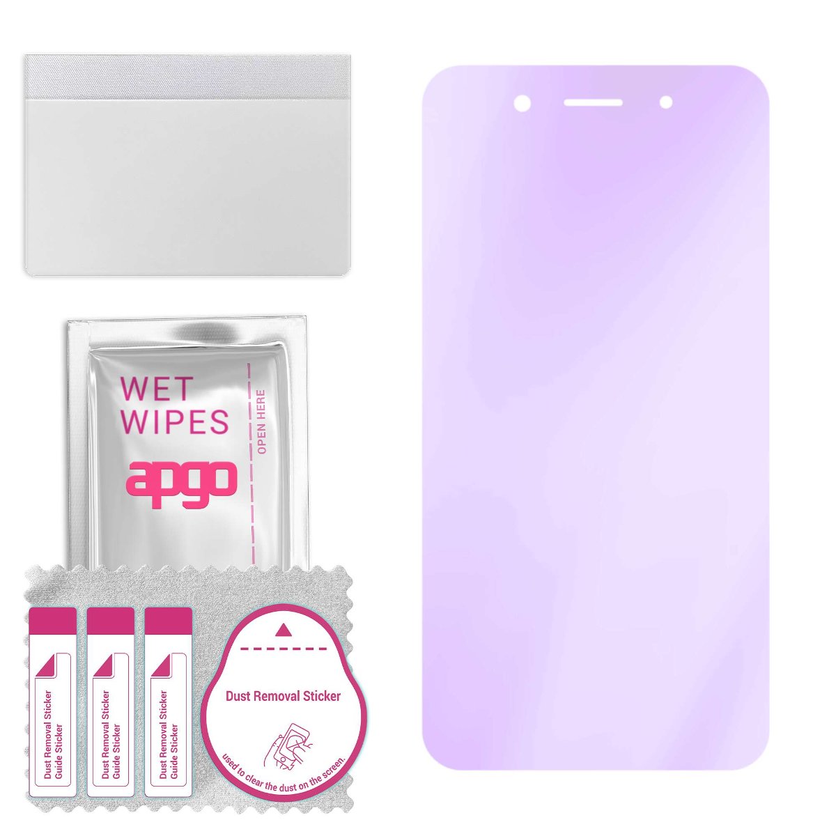 Szkło ochronne na ekran Hybrydowe 9H z filtrem ANTI-BLUE zamiennik hartowanego do Tecno Pop 5C - apgo hybrid ANTI-BLUE Flexible Hybrid Glass nie...