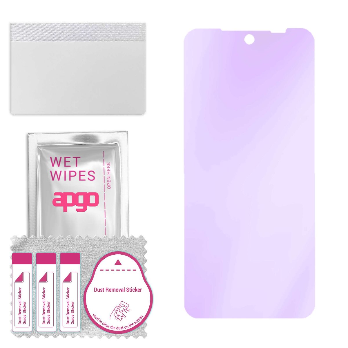 Szkło ochronne na ekran Hybrydowe 9H z filtrem ANTI-BLUE zamiennik hartowanego do Doogee V20 - apgo hybrid ANTI-BLUE Flexible Hybrid Glass nie...