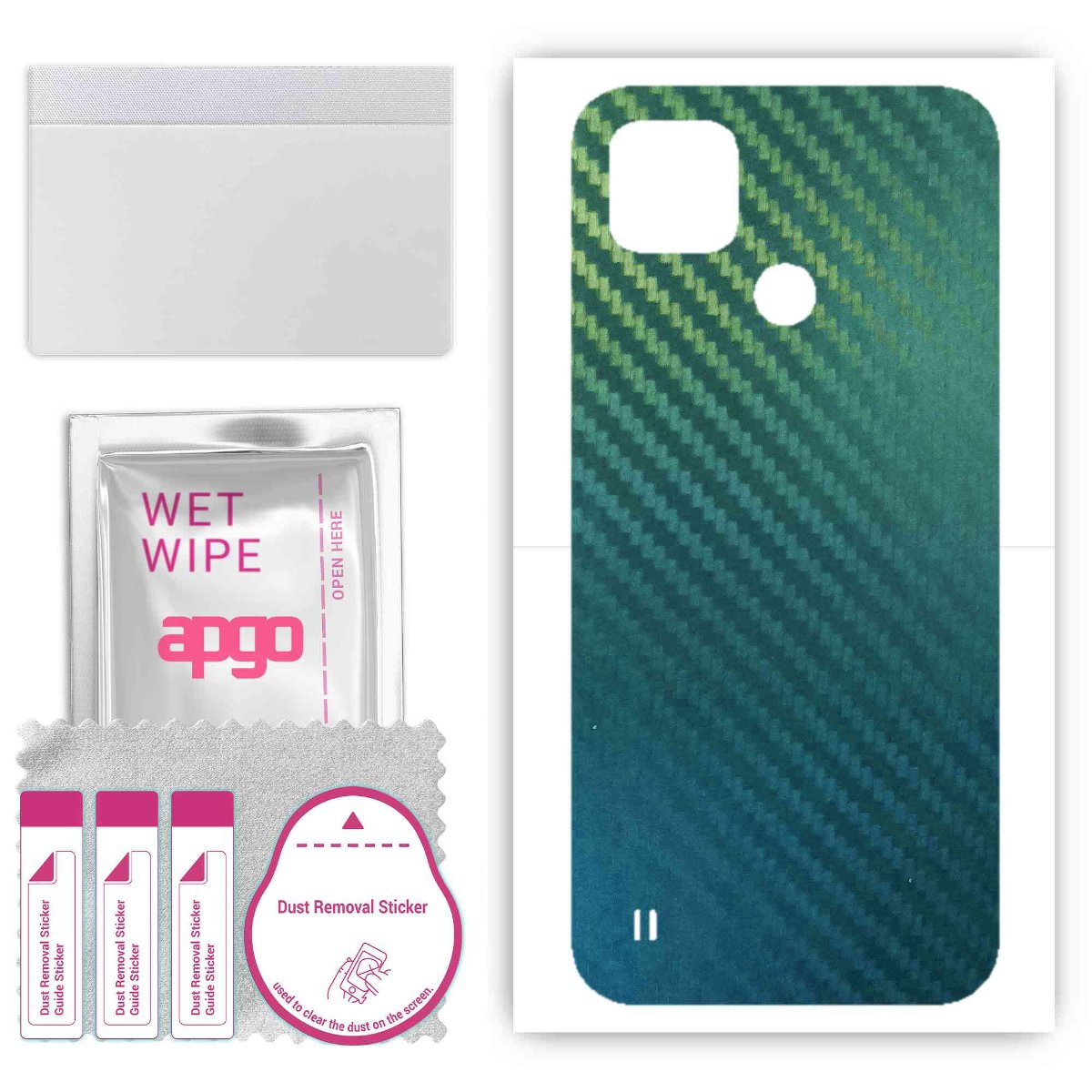 Folia naklejka skórka strukturalna na TYŁ do Realme C25Y -  Carbon Kameleon CAKA1 - apgo SKINS