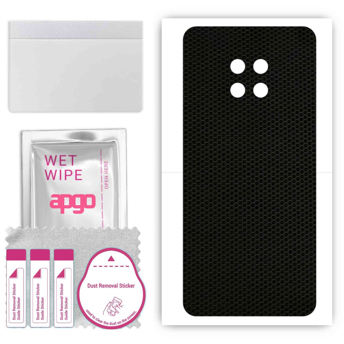 Folia naklejka skórka strukturalna na TYŁ do Huawei Mate 30 RS Porsche Design -  Matrix - apgo SKINS