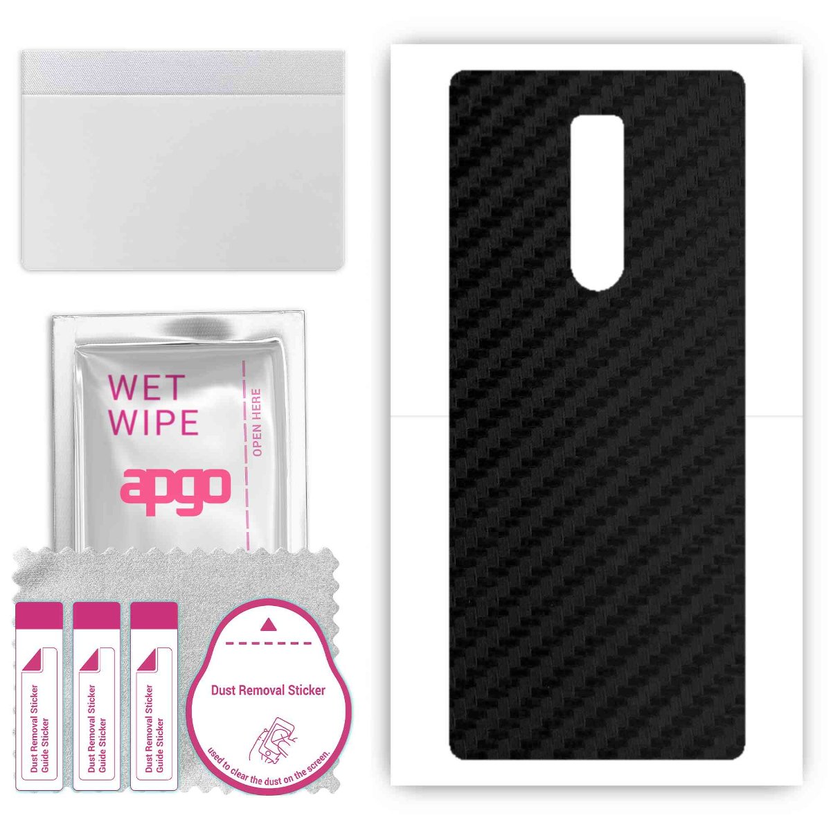 Folia naklejka skórka strukturalna na TYŁ do Sony Xperia 1 - Carbon - apgo SKINS