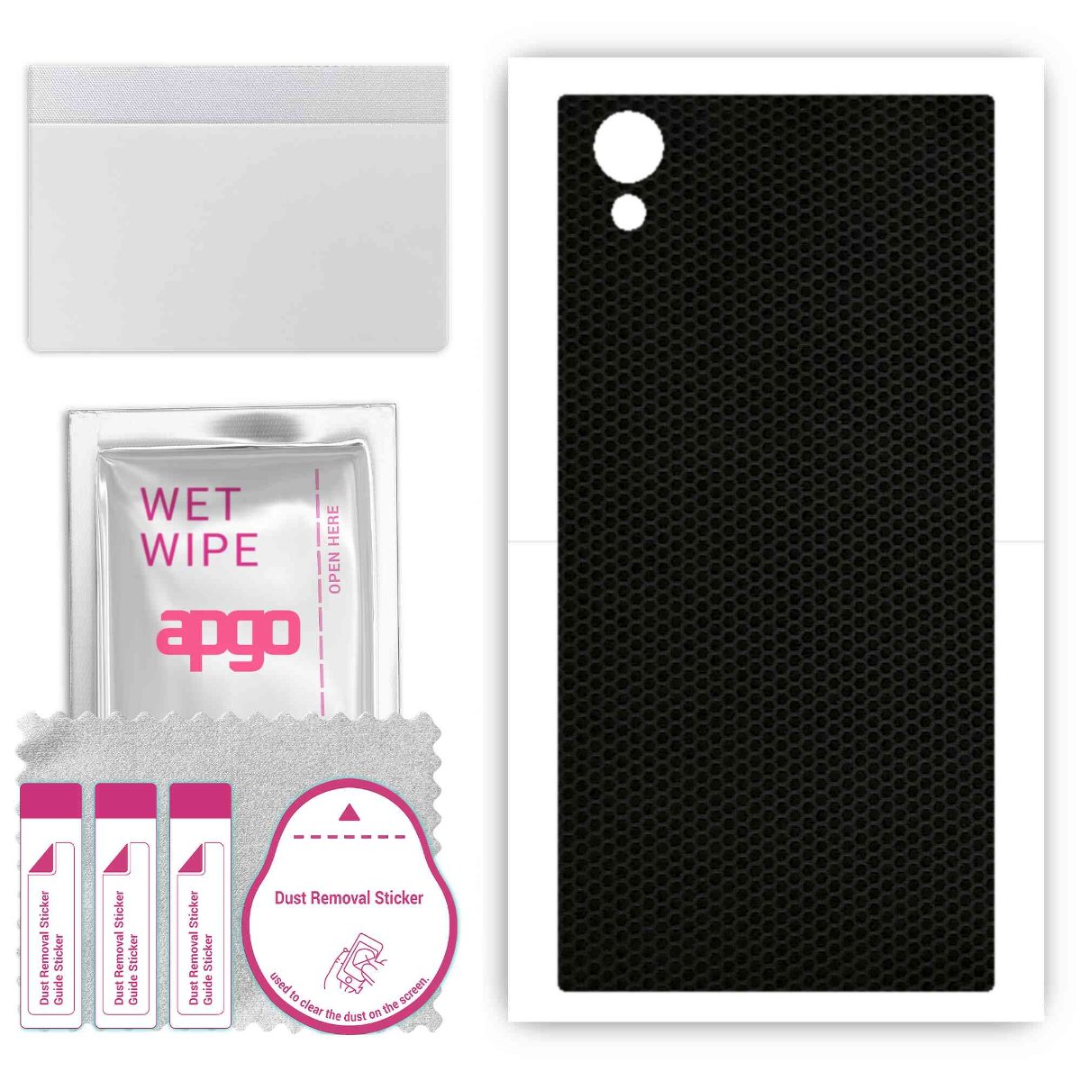 Folia naklejka skórka strukturalna na TYŁ do Sony Xperia XA1 Plus -  Matrix - apgo SKINS