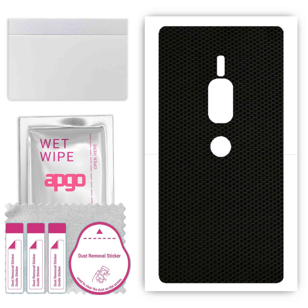 Folia naklejka skórka strukturalna na TYŁ do Sony Xperia XZ2 Premium -  Matrix - apgo SKINS