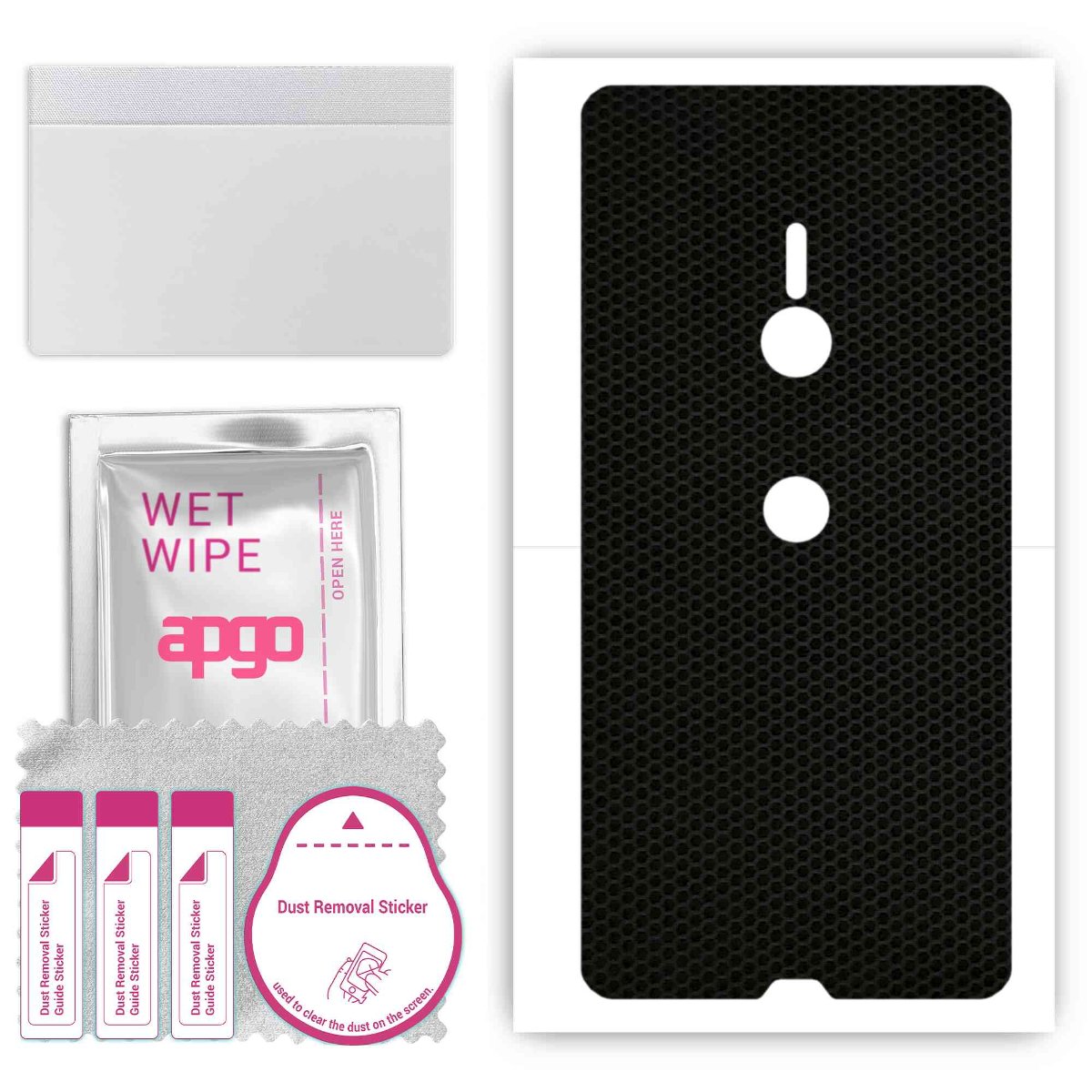 Folia naklejka skórka strukturalna na TYŁ do Sony Xperia XZ3 -  Matrix - apgo SKINS