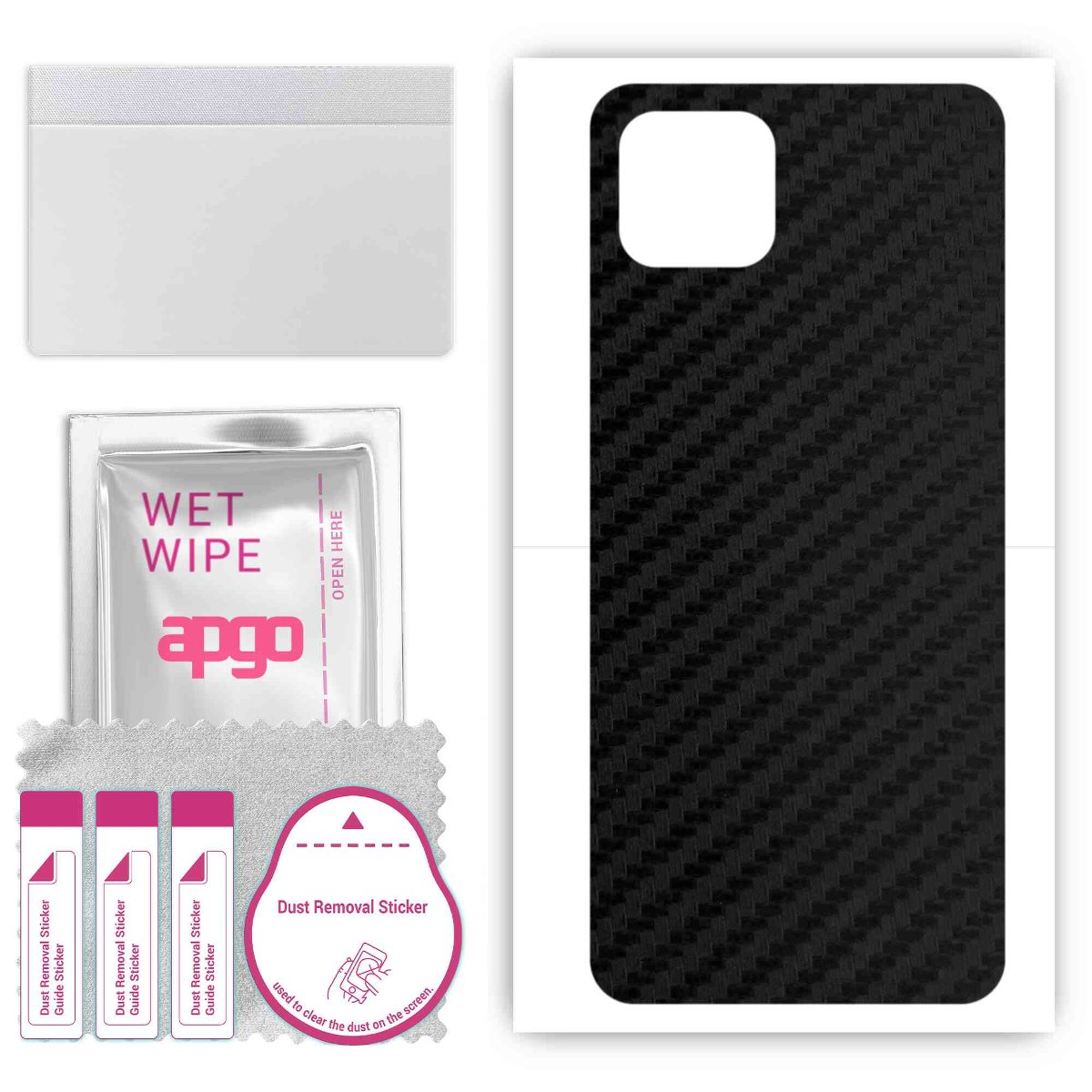 Folia naklejka skórka strukturalna na TYŁ do Oppo A92s - Carbon - apgo SKINS