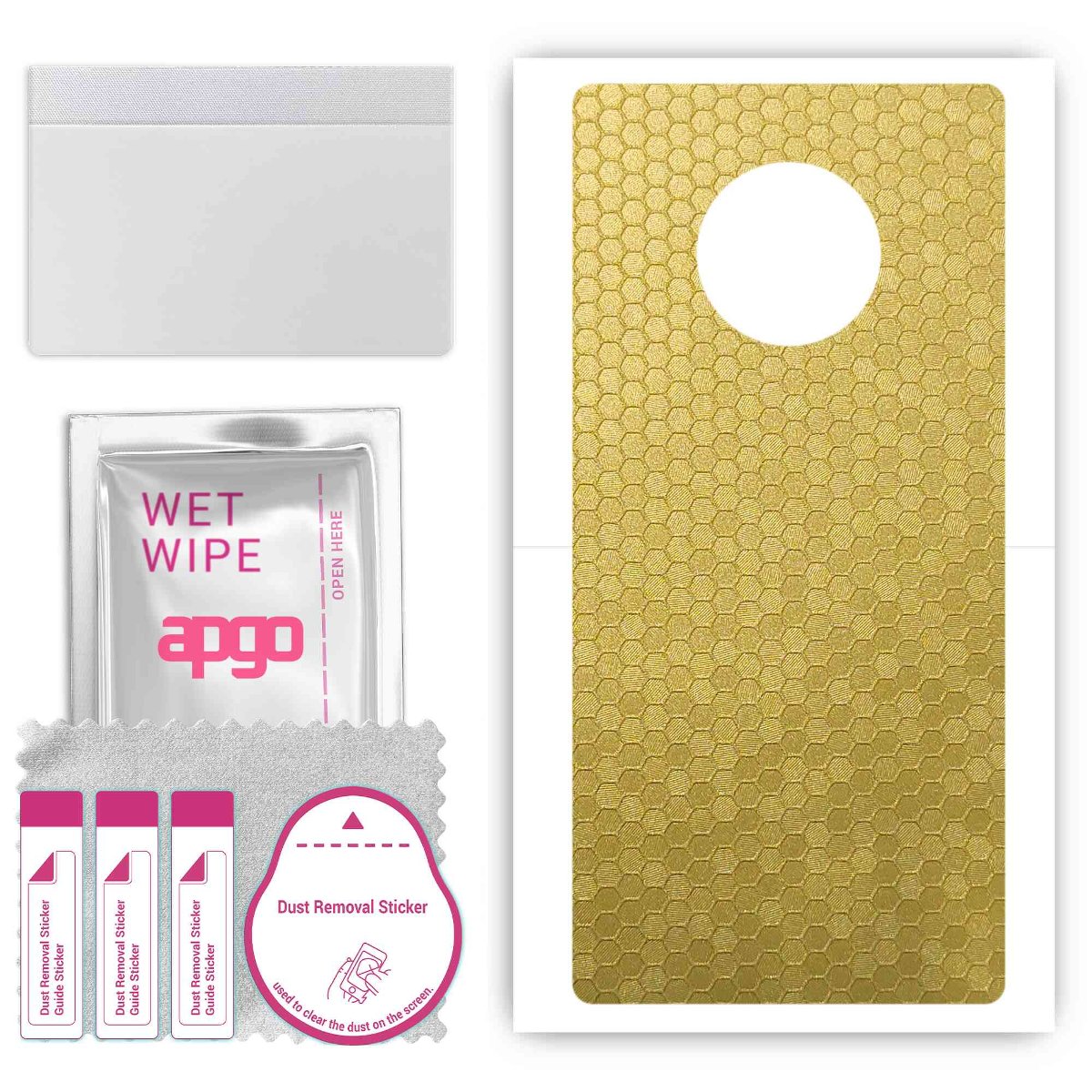 Folia naklejka skórka strukturalna na TYŁ do Huawei Mate 30 -  Plaster Miodu Złoty - apgo SKINS