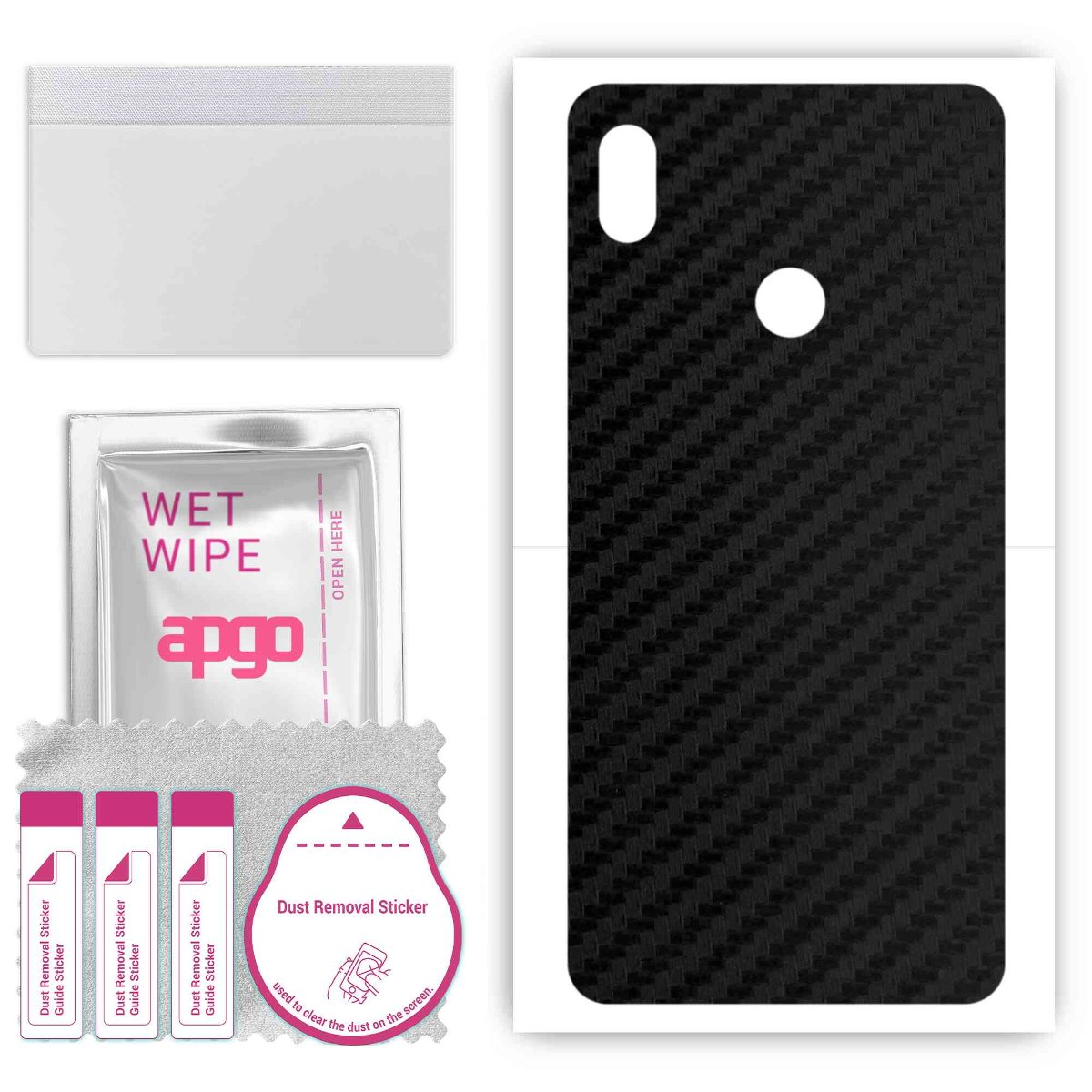 Folia naklejka skórka strukturalna na TYŁ do Tecno Pop 3 - Carbon - apgo SKINS