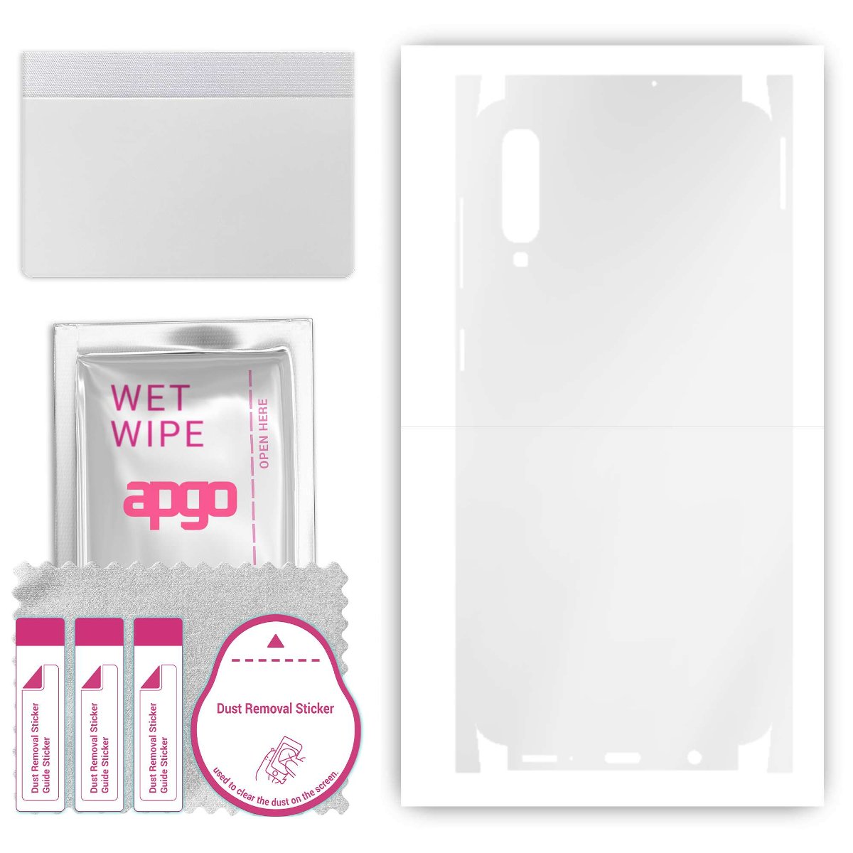 Folia hydrożelowa naklejka przezroczysta na TYŁ+BOKI do Samsung Galaxy A50 - apgo hydrogel TPU