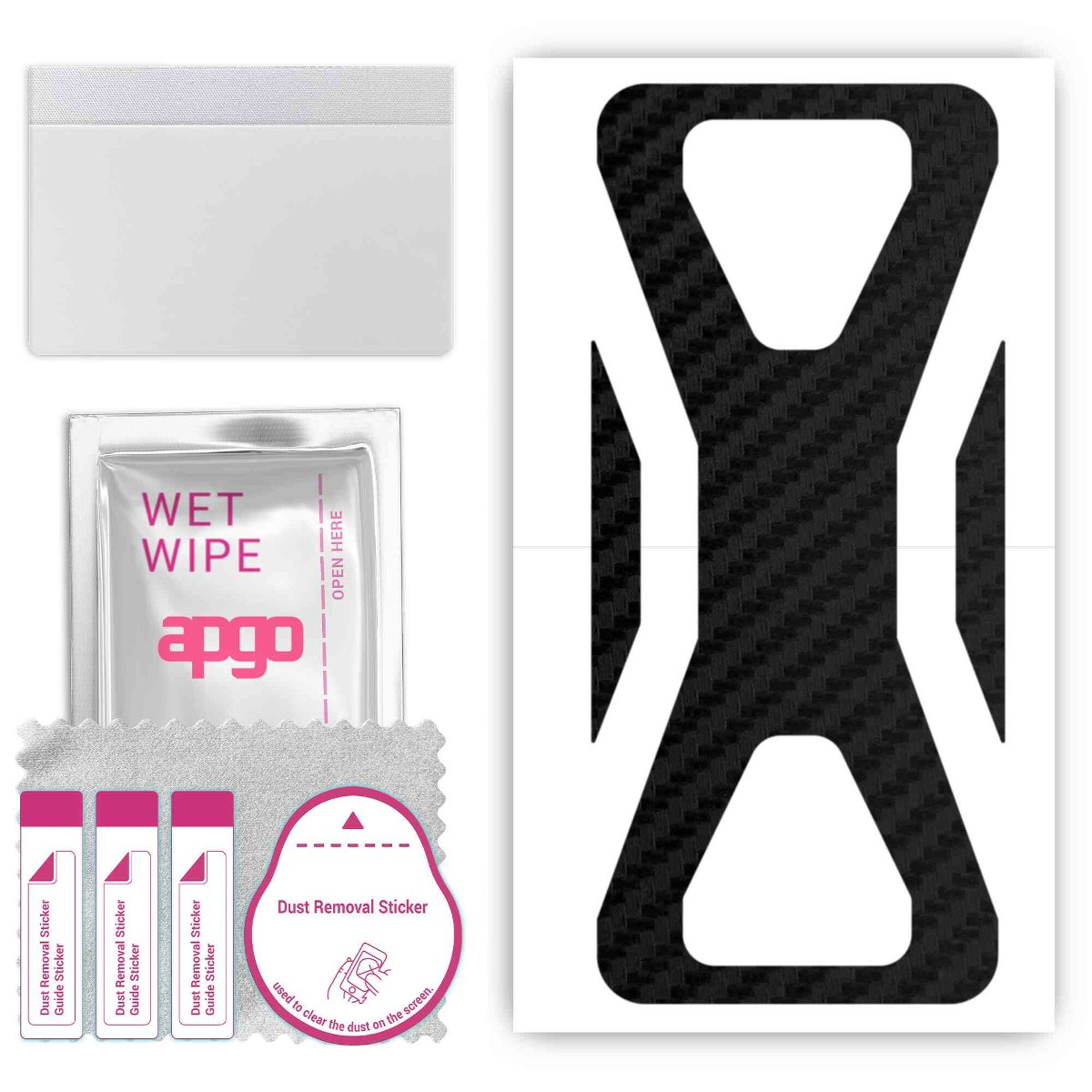 Folia naklejka skórka strukturalna na TYŁ do Black Shark 3S - Carbon - apgo SKINS