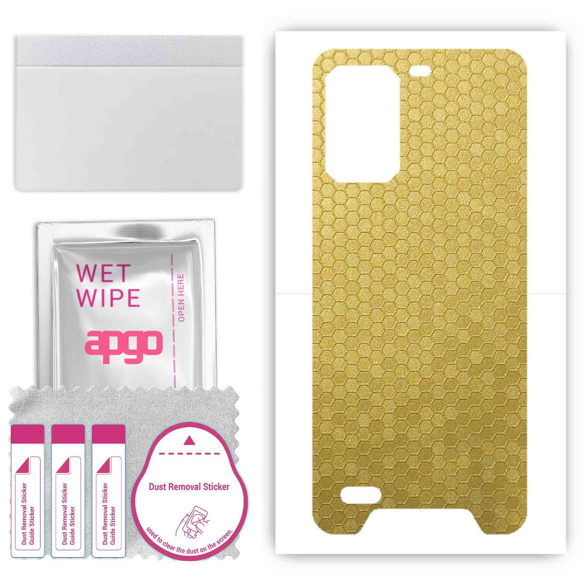 Folia naklejka skórka strukturalna na TYŁ do Ulefone Armor 7 -  Plaster Miodu Złoty - apgo SKINS