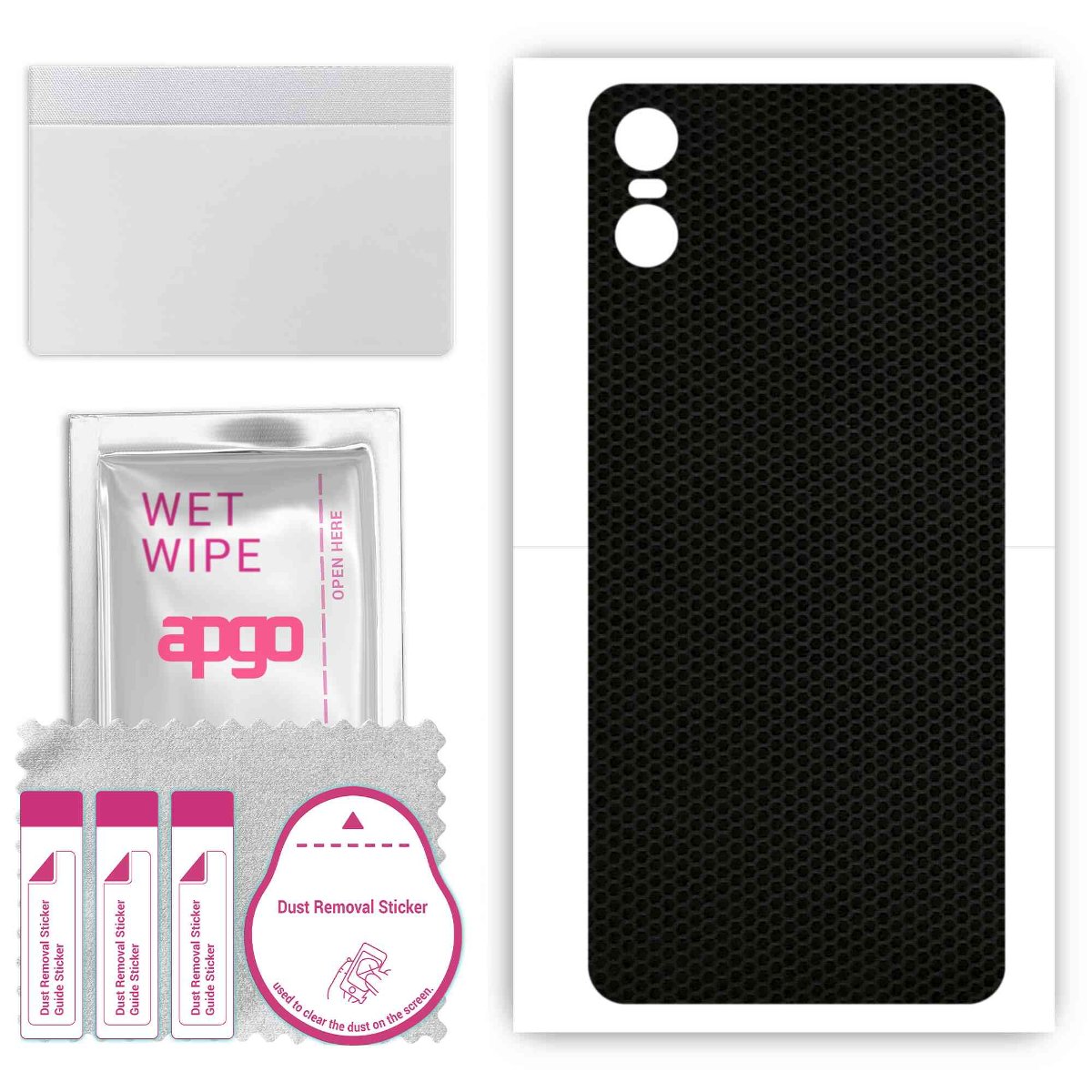 Folia naklejka skórka strukturalna na TYŁ do Motorola One (P30 Play) -  Matrix - apgo SKINS