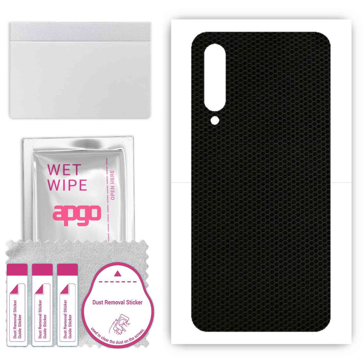 Folia naklejka skórka strukturalna na TYŁ do Xiaomi Mi 9 SE -  Matrix - apgo SKINS