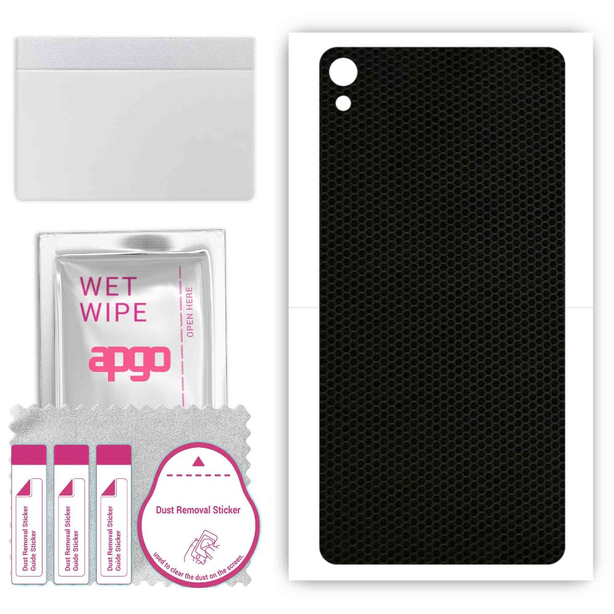 Folia naklejka skórka strukturalna na TYŁ do Sony Xperia E5 -  Matrix - apgo SKINS