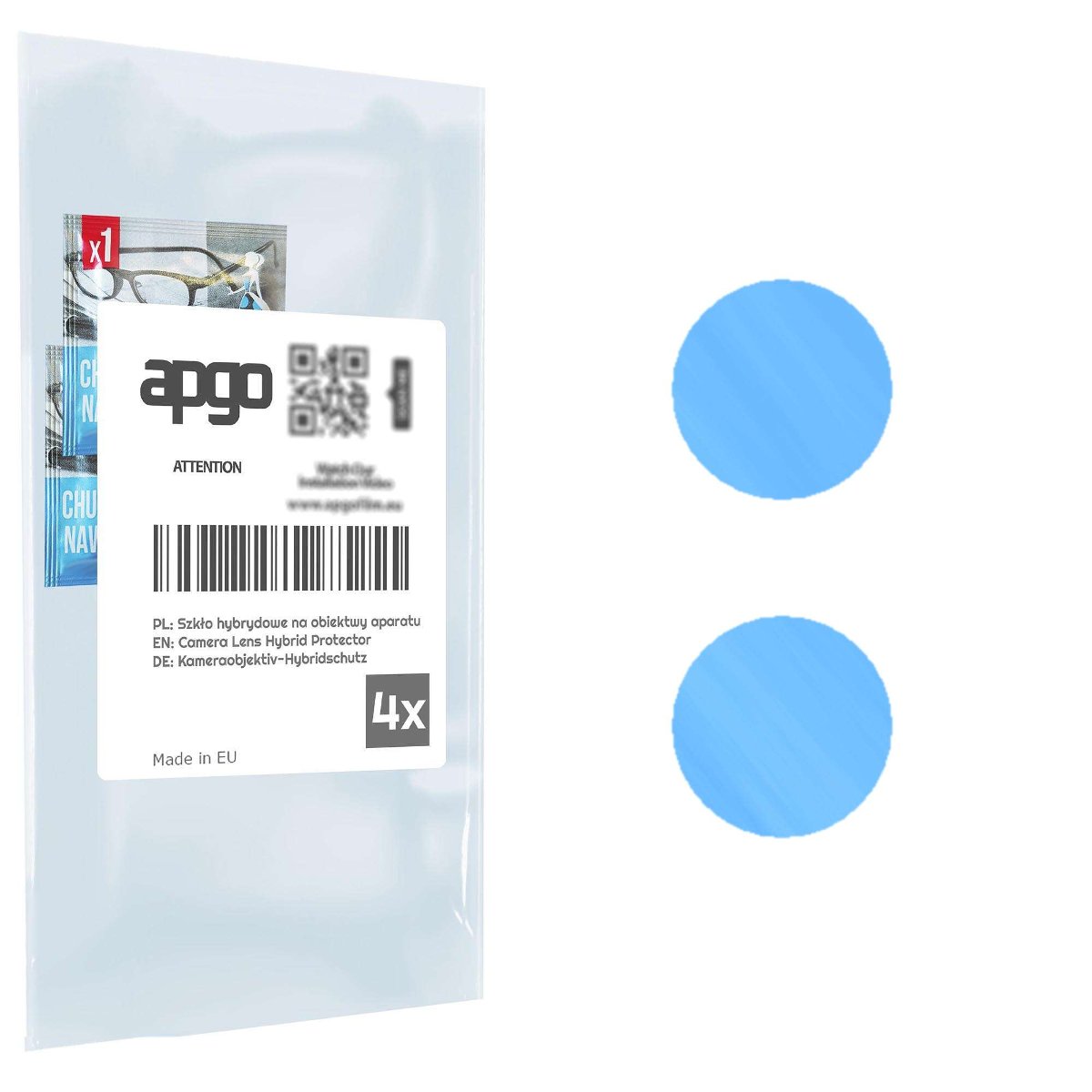 4x Szkło hybrydowe na aparat obiektyw kamerę 9H do Samsung Galaxy Z Flip 3 - apgo hybrid Camera Lens Protector