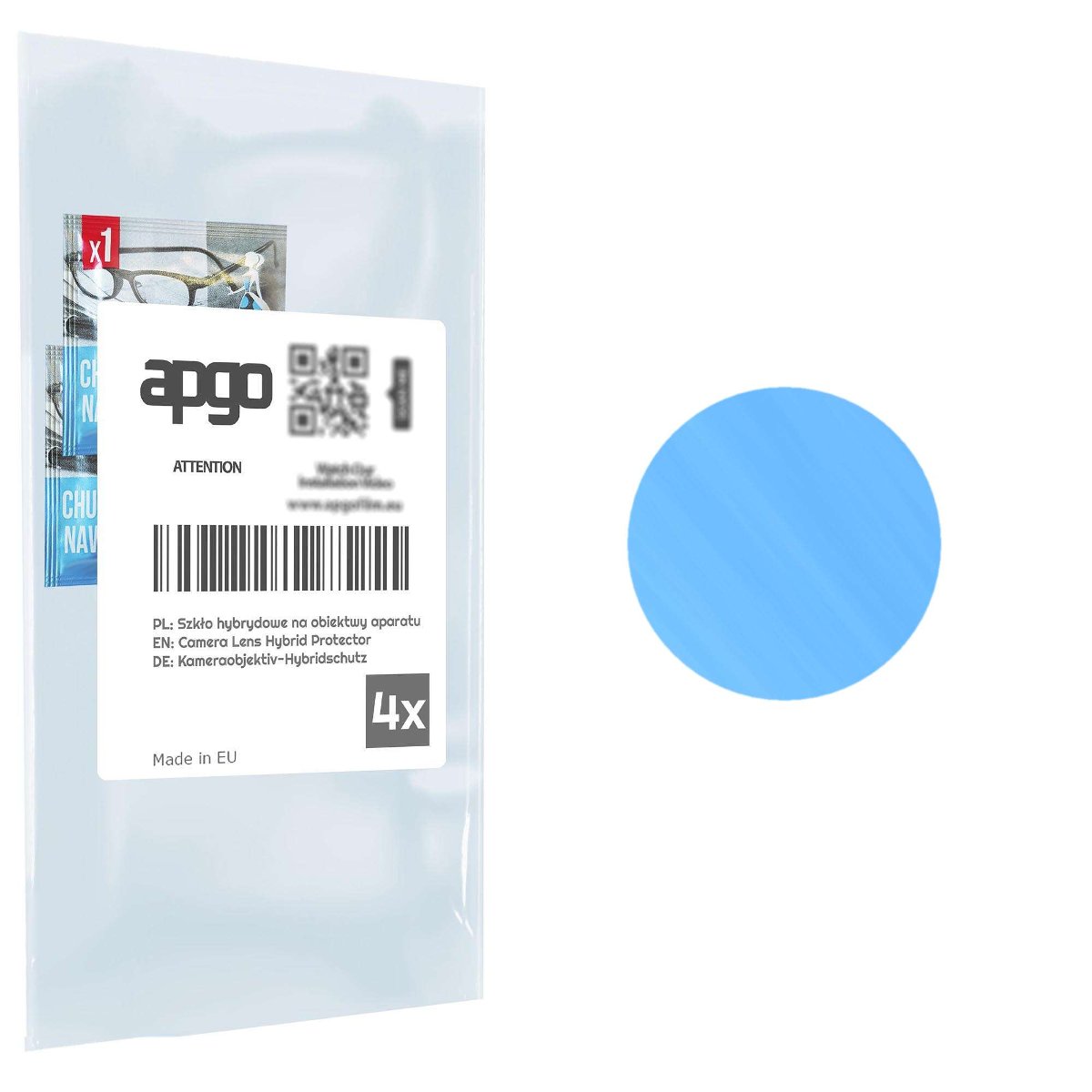 4x Szkło hybrydowe na aparat obiektyw kamerę 9H do Nokia 6310 2021 - apgo hybrid Camera Lens Protector