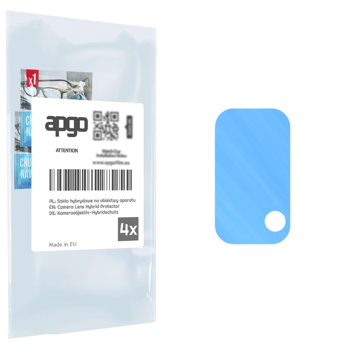 4x Szkło hybrydowe na aparat obiektyw kamerę 9H do Oppo A74 5G CPH2263 - apgo hybrid Camera Lens Protector