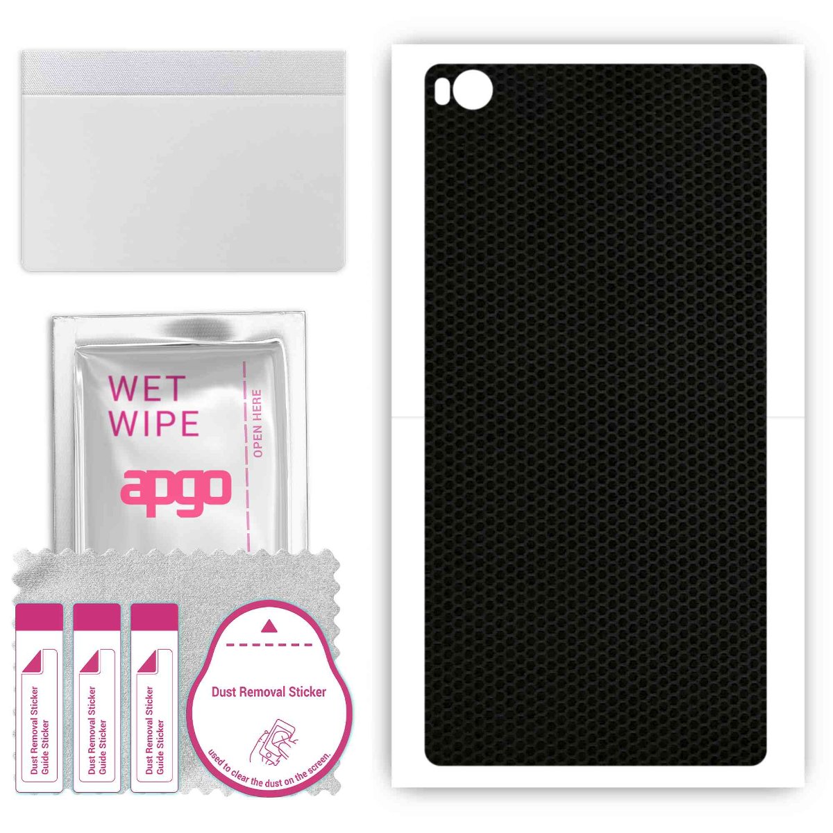 Folia naklejka skórka strukturalna na TYŁ do Huawei Ascend P8 -  Matrix - apgo SKINS