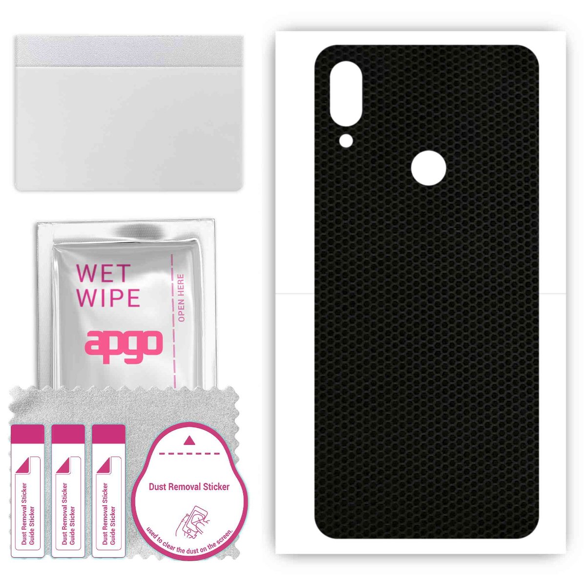 Folia naklejka skórka strukturalna na TYŁ do Xiaomi Redmi Note 7 Pro -  Matrix - apgo SKINS